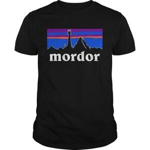 Lord Of The Rings Mordor Patagonia Parody Hiking Graphic T Shirt